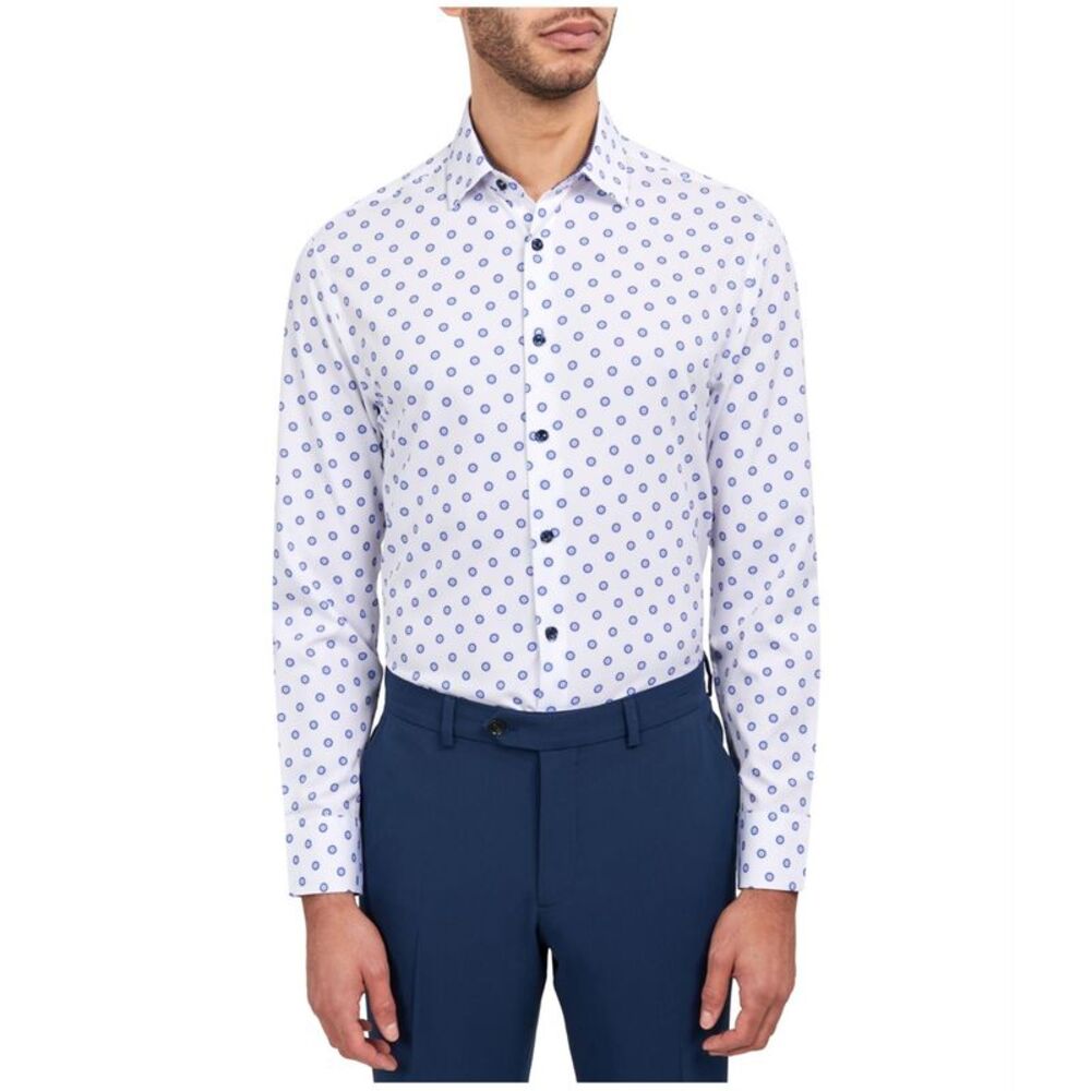 Con.Struct Mens Medallion Button Down Dress Shirt, NWT